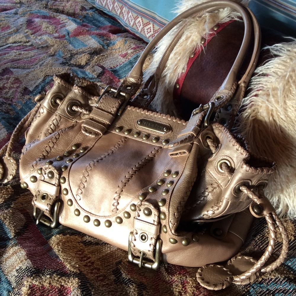 💕Isabella Fiore Studded Oversize Bag - EUC 💕